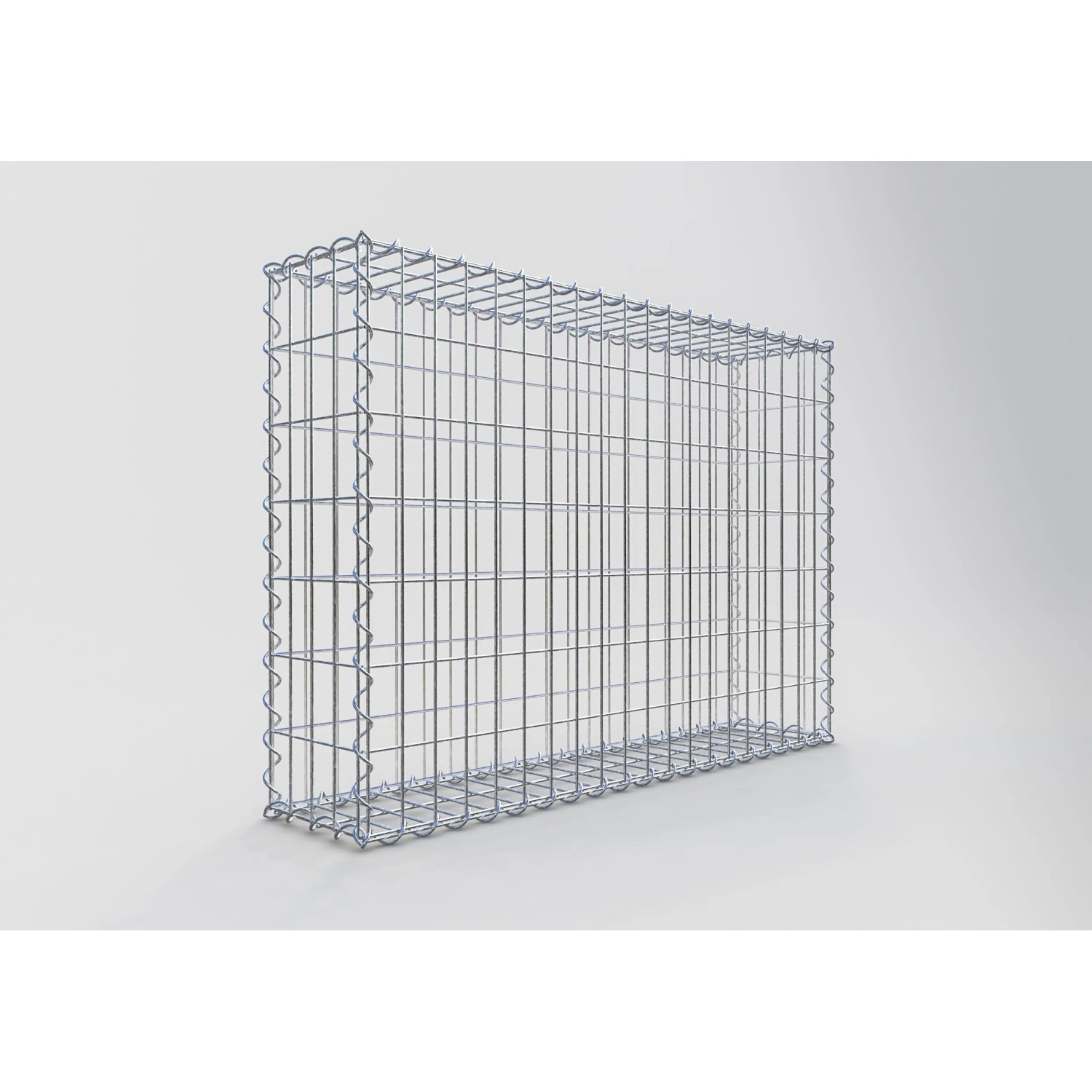 Gabiona Gabionenkorb, 70x100x20 cm, Maschenweite 5x10 cm, Drahtkorb für Einfassungen und Mauersysteme.