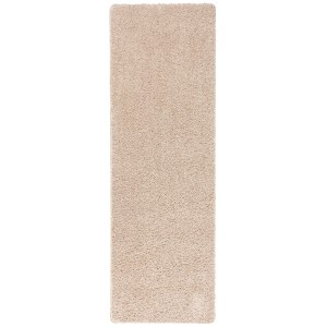 Beiger Langflor-Teppichläufer Milano, 80x200cm, ideal für Flur und Wohnbereich.