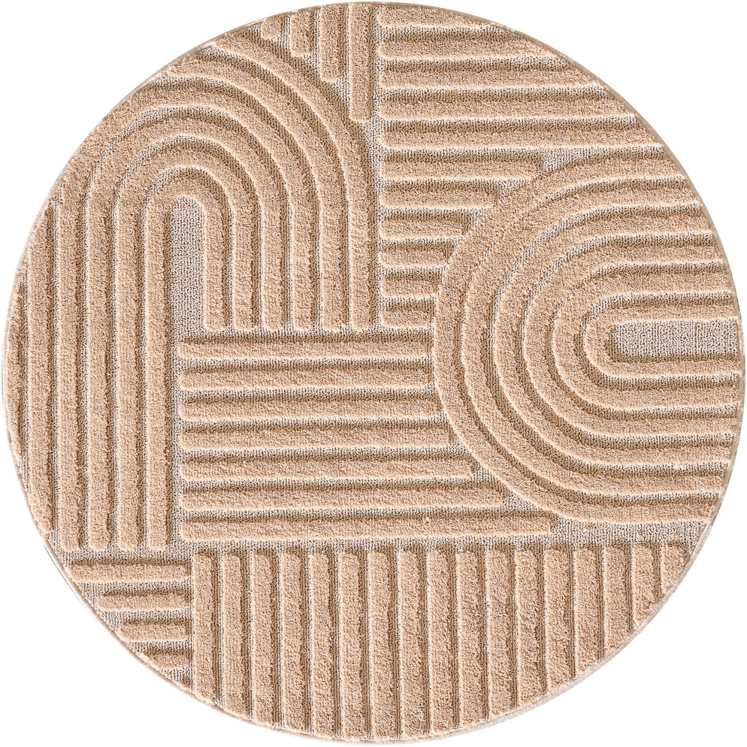 Thumbnail - Ayyildiz Kurzflorteppich Art 1121 Rosa Ø 80 cm