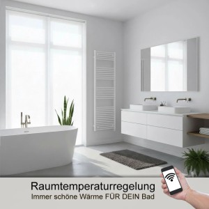 anapont Elektrischer Badheizkörper 1775x500  WiFi APP  Handtuchheizkörper  Badheizung Elektrisch Handtuchheizung Made in Germany