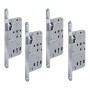 4er Set BASI Zimmertürschlösser ES 927 BB DIN Rechts, Edelstahl, für Innentüren.
