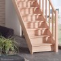 Treppen Intercon Holztreppe Casablanca Raumspartreppe Buche Massiv Naturbelassen Gerade Mit 60 cm Treppenbreite Einseitiges Geländer Mit Setzstufen_4