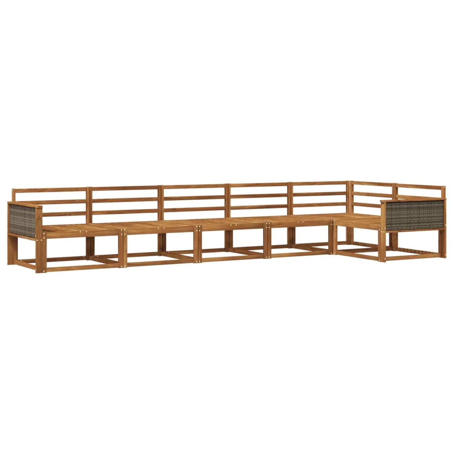 vidaXL Outdoor-Sofagarnitur 6 Stk Natur Massivholz Akazie 3382597