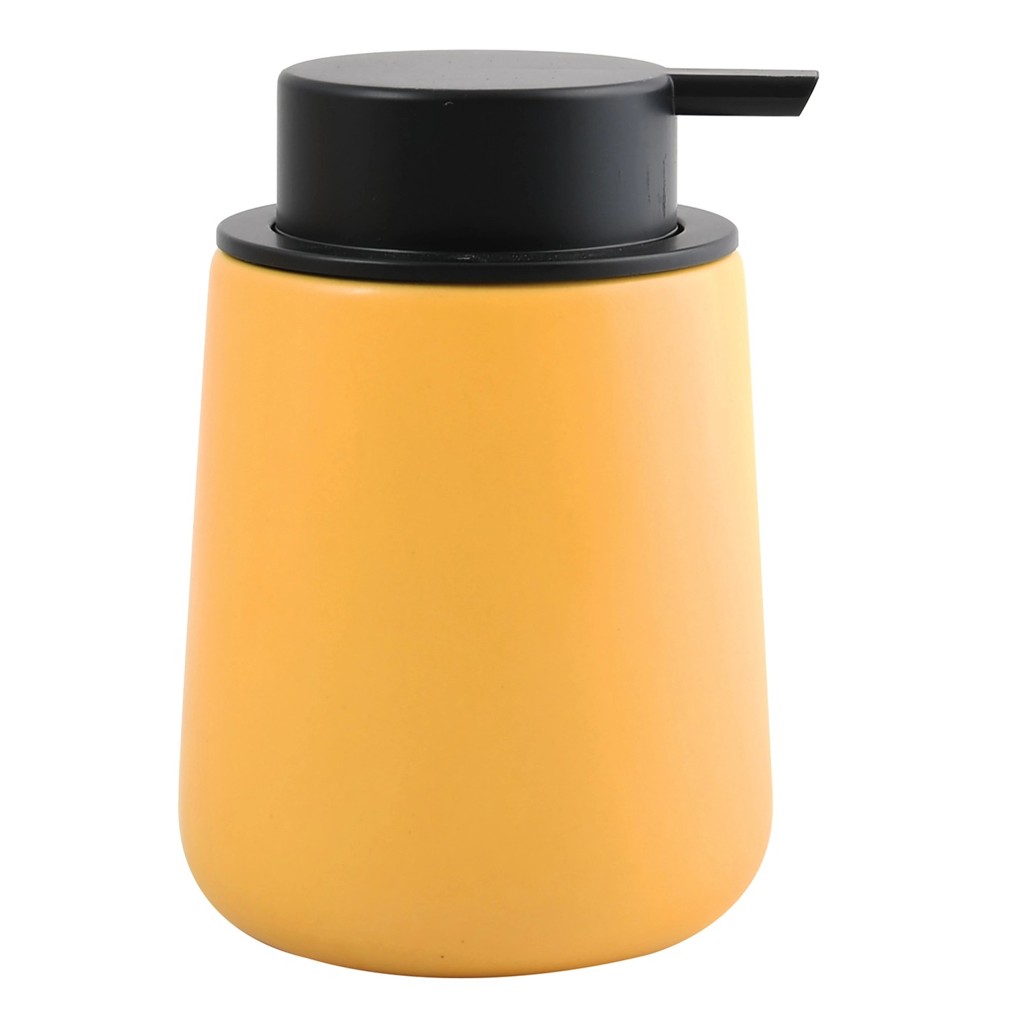 MSV Seifenspender Maonie Keramik Ø 8,5 cm x 12,6 cm Safrangelb günstig online kaufen