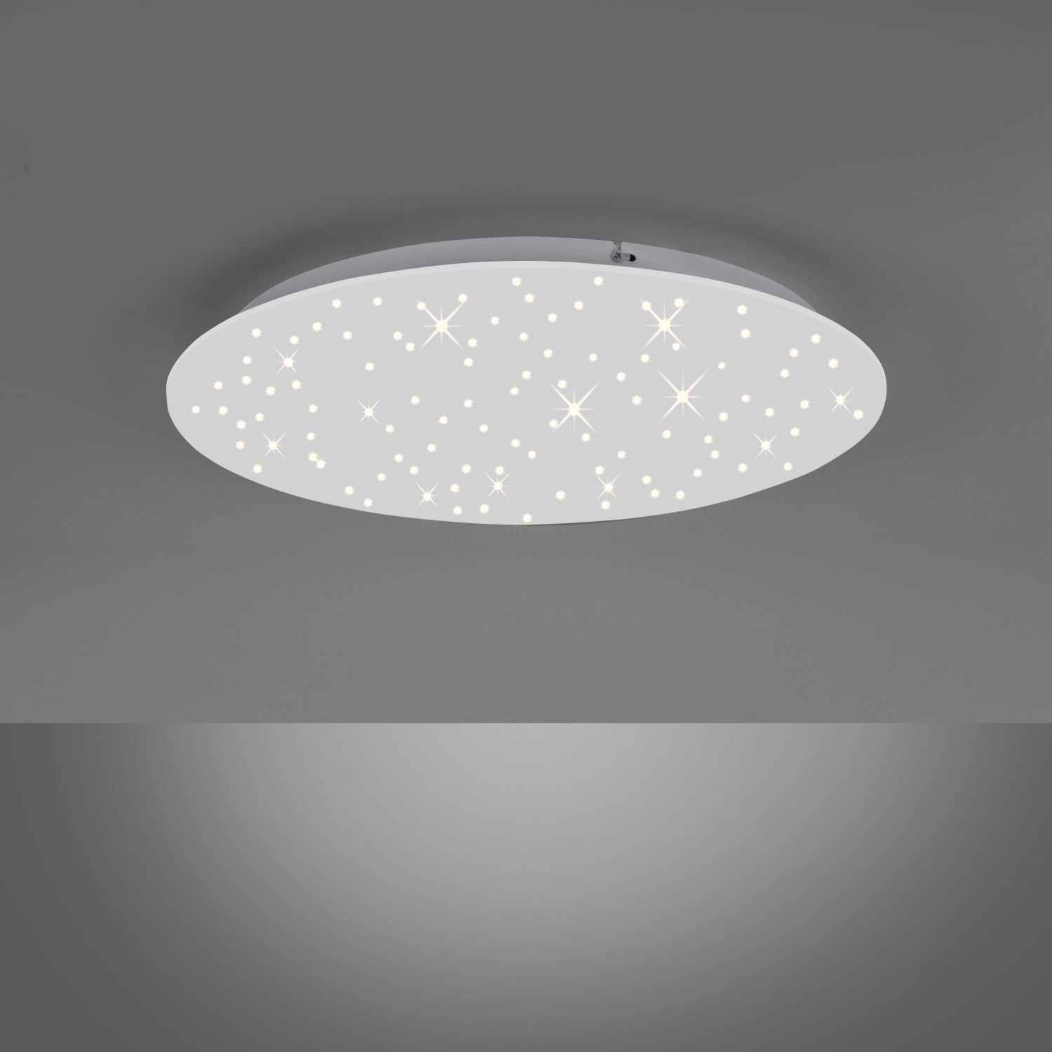 Weiße LED-Deckenleuchte Sternenhimmel (48x48cm) von Just Light für stimmungsvolle Beleuchtung im Raum.