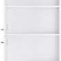 Weißer Optifit Midischrank Bengt932, 60 cm breit, mit Regalböden für Vorräte.