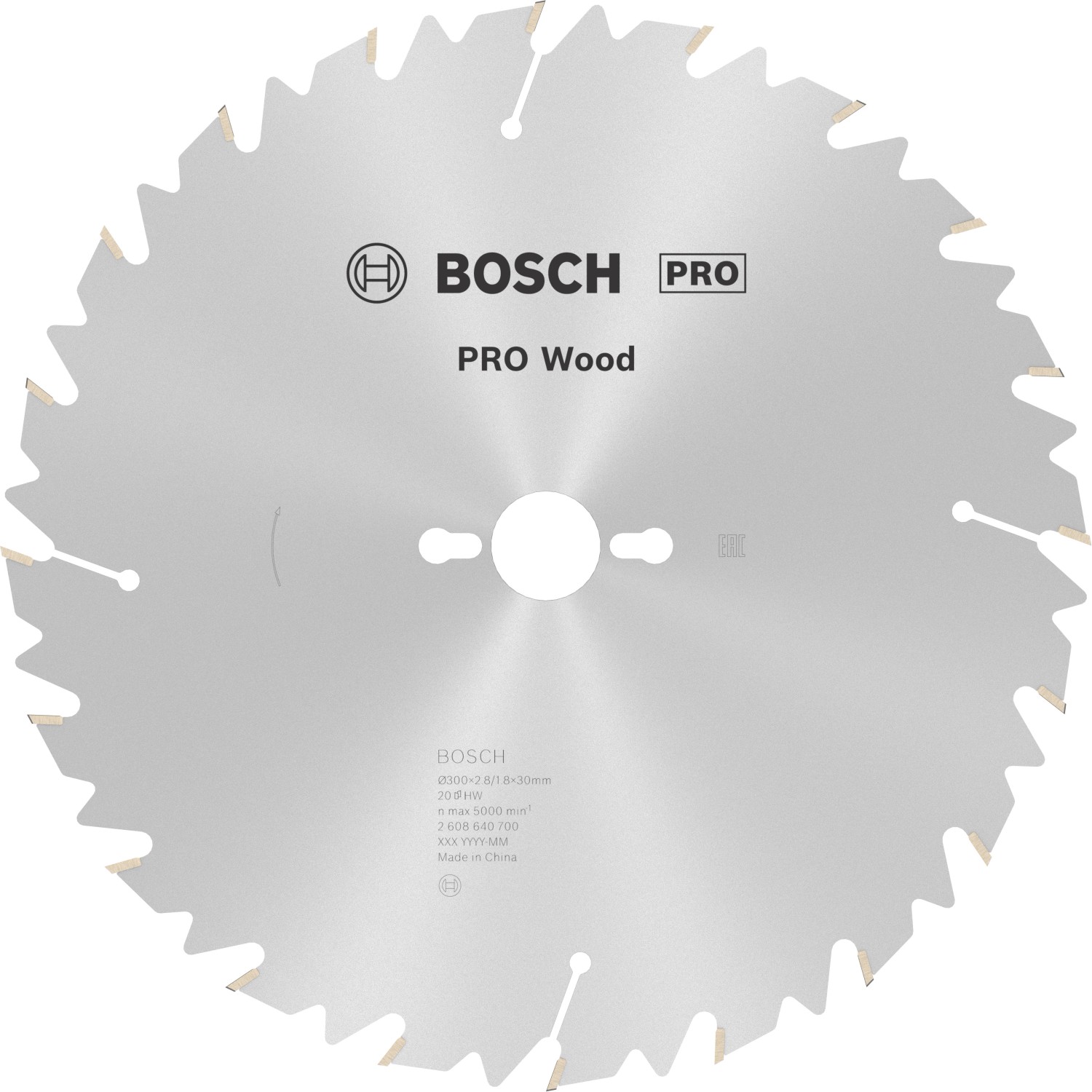 Bosch Kreissägeblatt Construct Wood 300 x 30 x 2,8 mm 20 Zähne günstig online kaufen