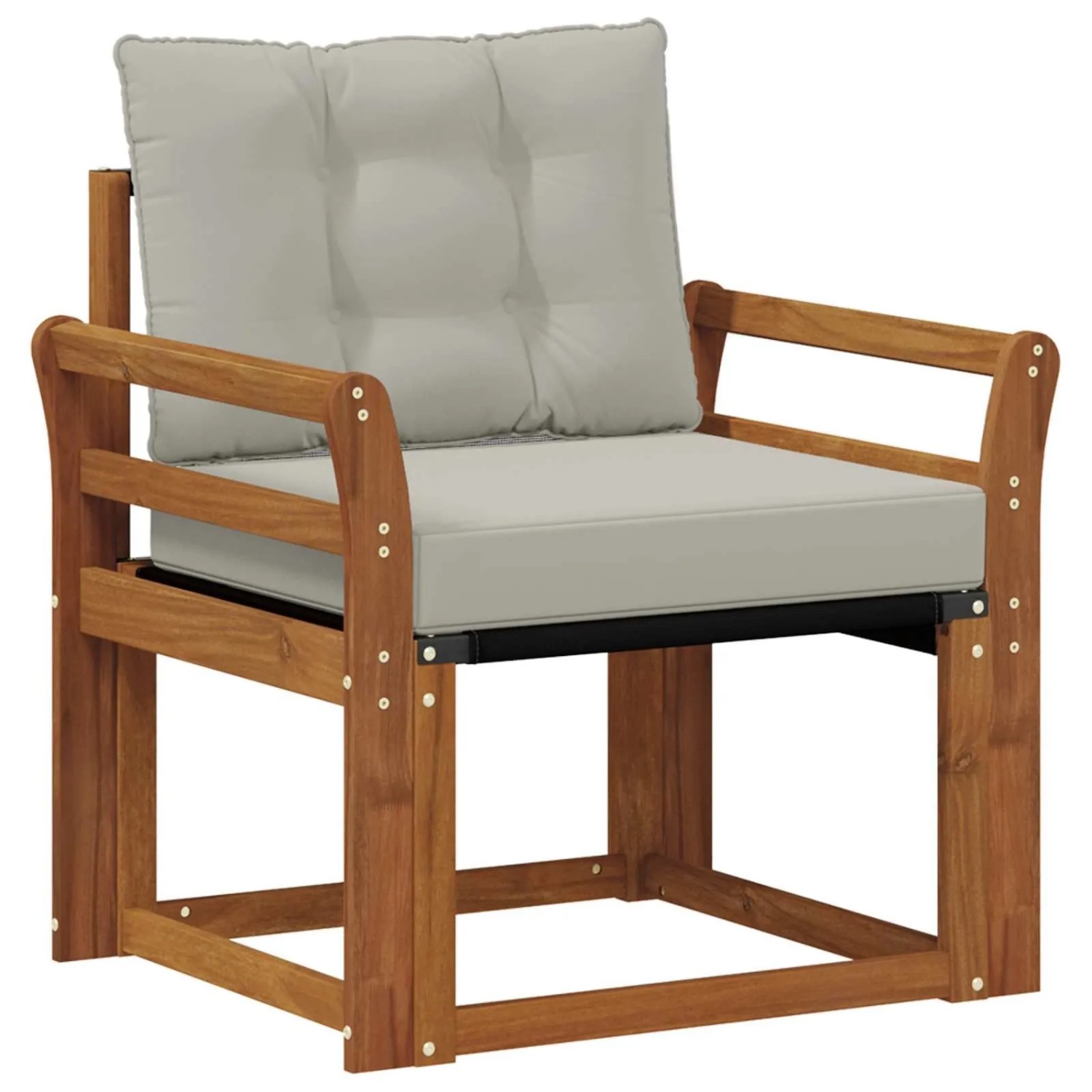 vidaXL Outdoor-Sofagarnitur Massives Akazienholz und Textilene 3436299