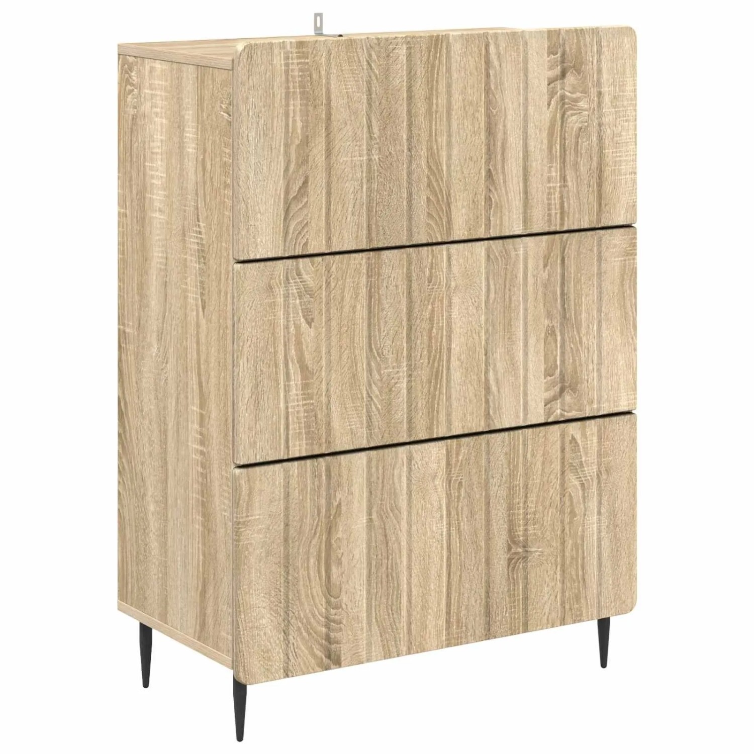 vidaXL Schubladenschrank Sonoma-Eiche 66 x 34,5 x 92 cm Holzwerkstoff 894377