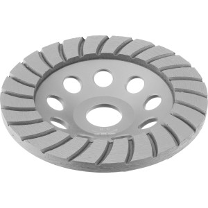 LUX Diamant-Schleiftopf, 115 mm Durchmesser, für Winkelschleifer, zum Bearbeiten von Putz und Estrich.
