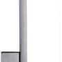 Moderne Lutec LED-Außenwandleuchte Leda mit Bewegungsmelder aus Edelstahl.