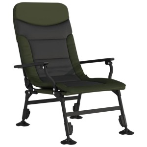 vidaXL Angelstuhl mit Armlehnen Klappbar Grün 4006416
