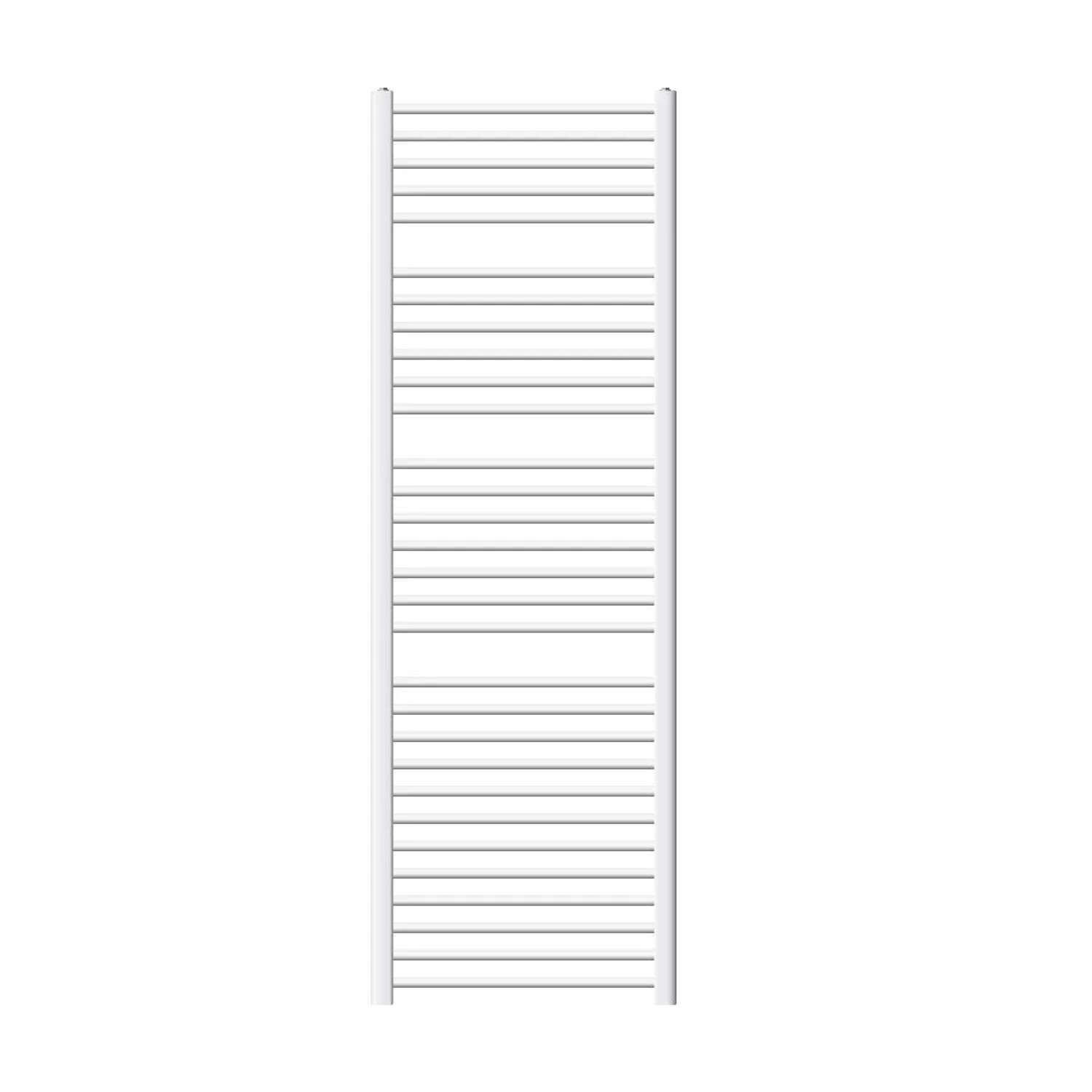 LuxeBath Badheizkörper Sahara 600x1800mm Weiß Gerade  Thermostatventil