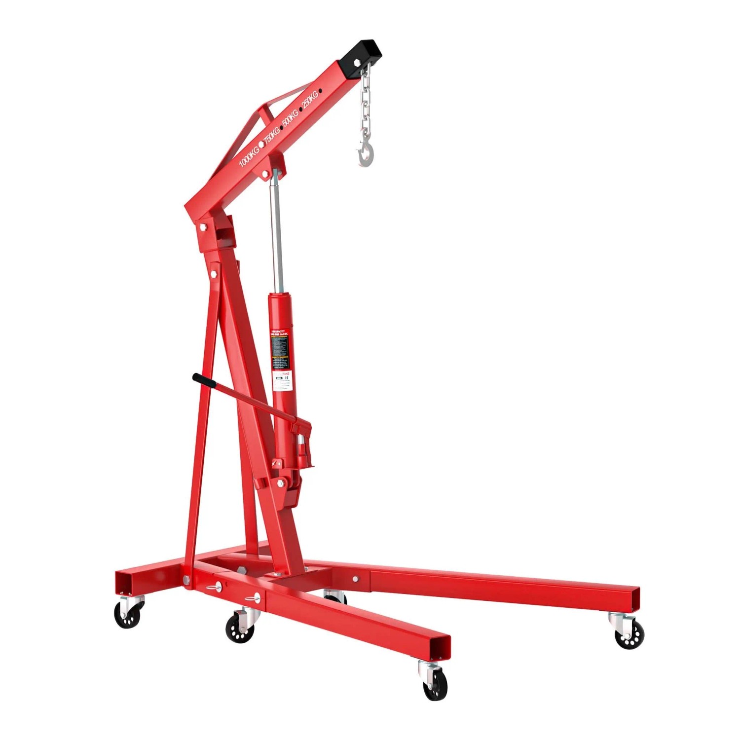 Wiltec 1000Kg Werkstattkran Motorkran Lastkran Klappbar Heber Motorheber Hebekran Kran