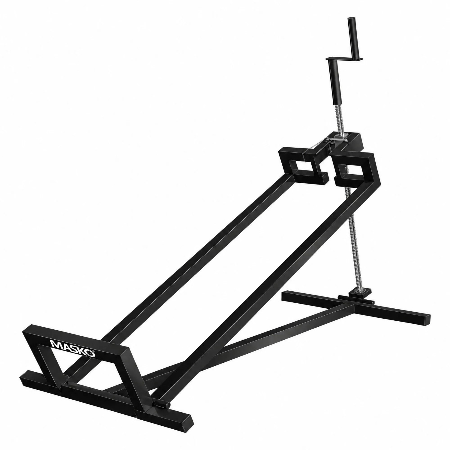 MASKO Rasentraktor-Heber Hebevorrichtung Tragkraft 400 kg Schwarz mit Adapter