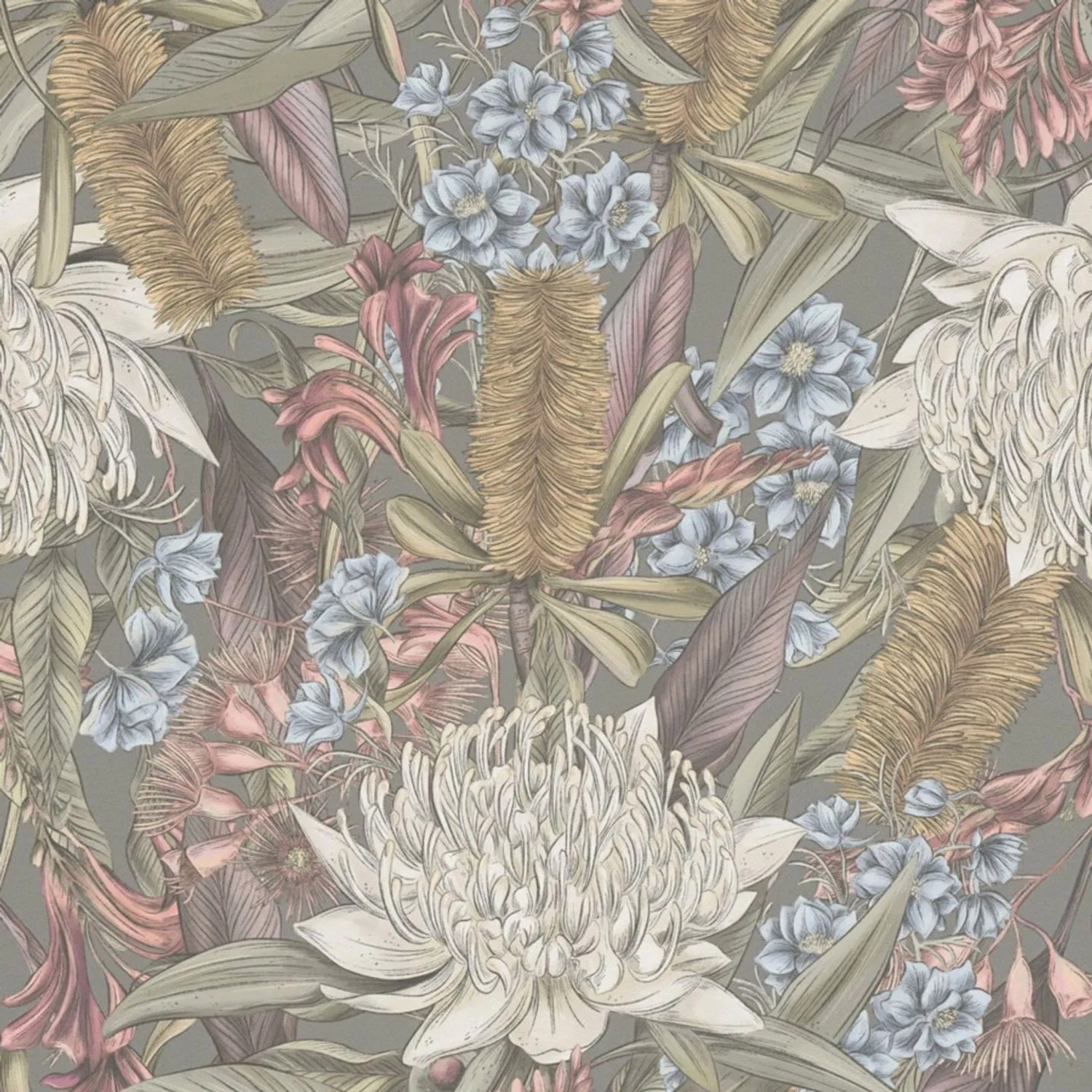 Tadessi Tapete Floral M1-No.4504 Vliestapete in Rosa