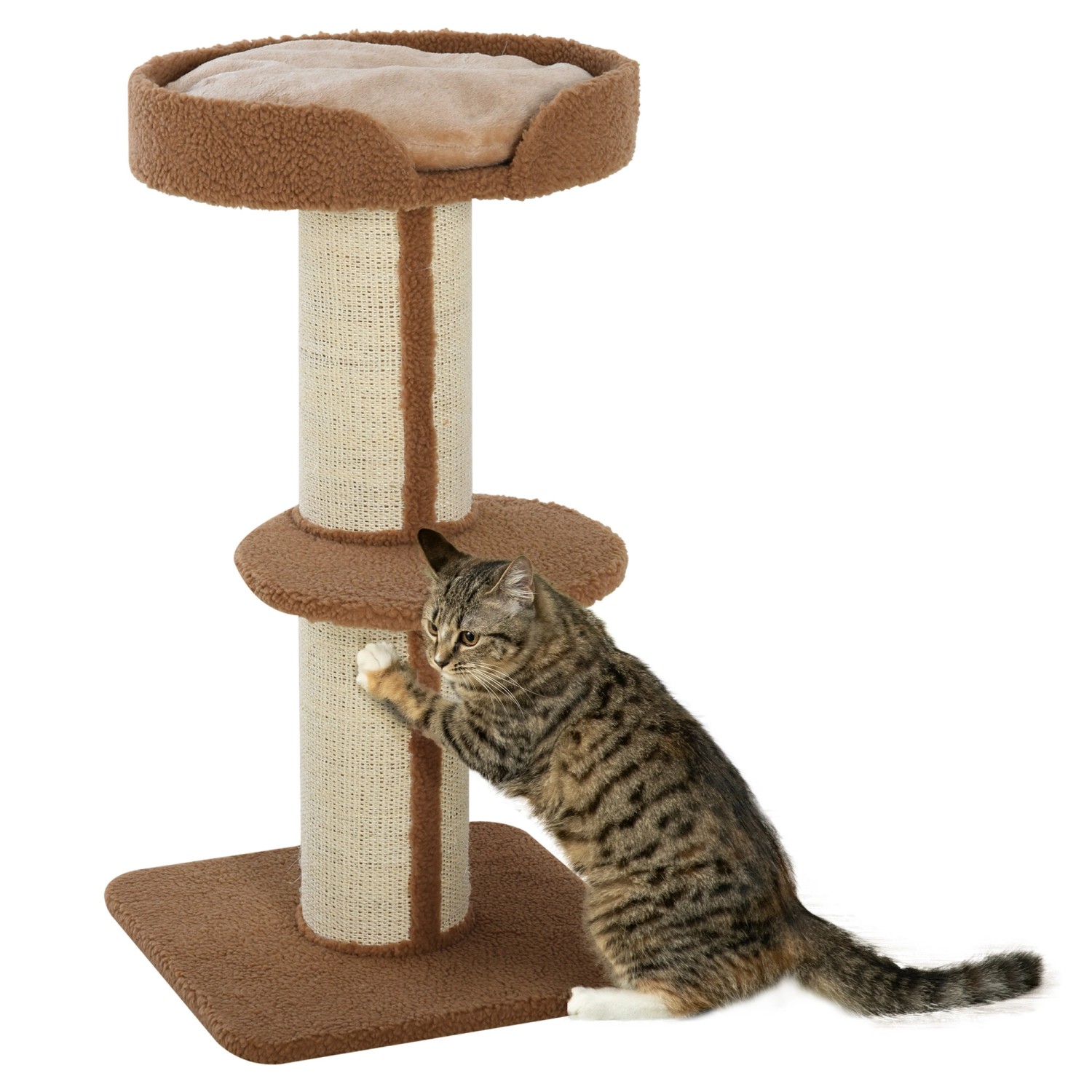 Thumbnail - PawHut Katzenbaum mit Plattform 45 x 45 x 91 cm