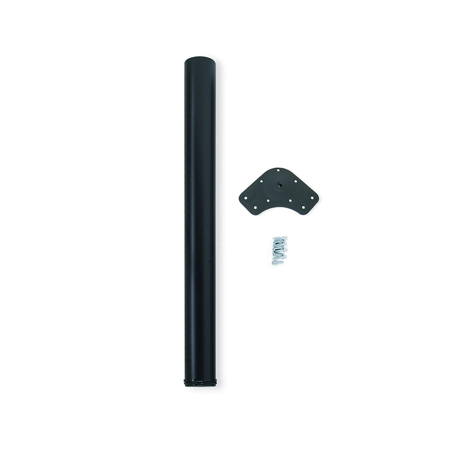 Emuca Tischbein Durchmesser 60 mm H 870 mm Stahl Schwarz Lackiert