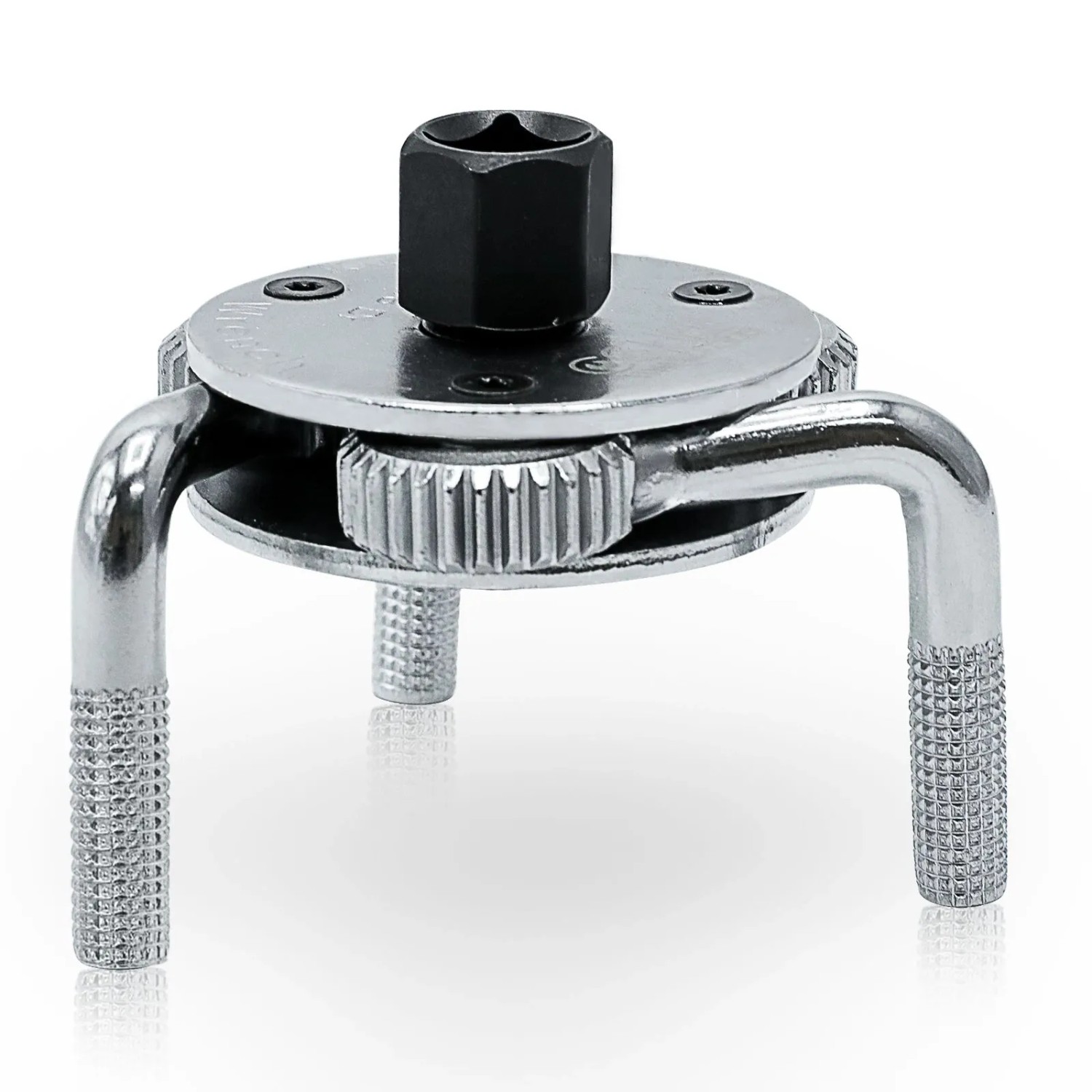 CCLIFE 3 armige Ölfilterspinne aus Cr-V für Ø 69-136 mm mit 3/8 Zoll und 1/2 Zoll Adapter