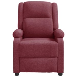 Weinroter Ohrensessel mit Massagefunktion von vidaXL, Relaxsessel für Wohnzimmer.