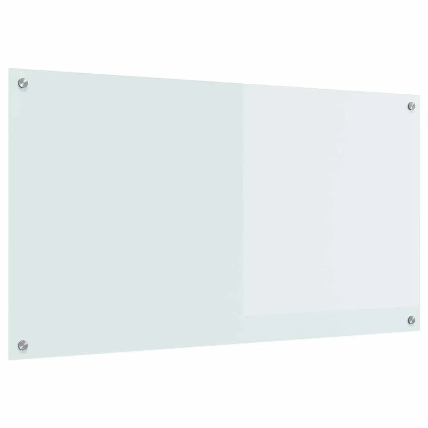 vidaXL Küchenrückwand Weiß 110 x 60 cm Gehärtetes Glas 42001288