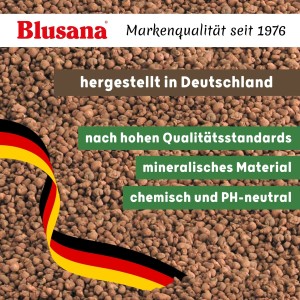 Blusana Blähton 2-4mm, feine Körnung. Pflanzsubstrat und Drainageschicht für Indoor & Outdoor.