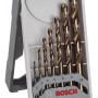 Bosch Spiralbohrer-Set Pro Stainless Steel HSS-Co, 7-teilig im grauen Kunststoffkoffer.