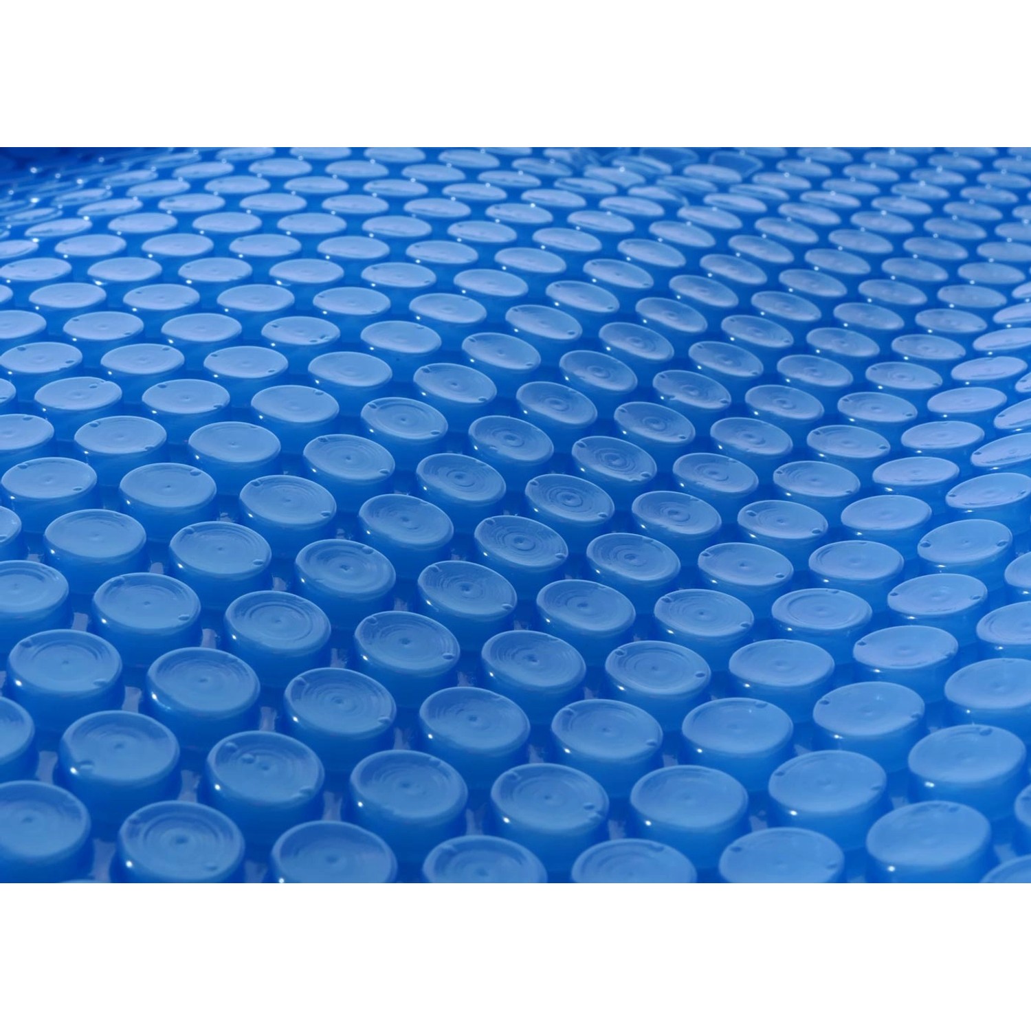 Blaue MCW Pool Abdeckung 8x4m, Solarplane mit Noppen für Rechteckpool.