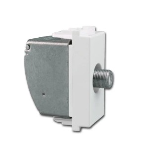 TEM MODUL PLUS Sat Steckdose 1M Weiß Enddose 1dB