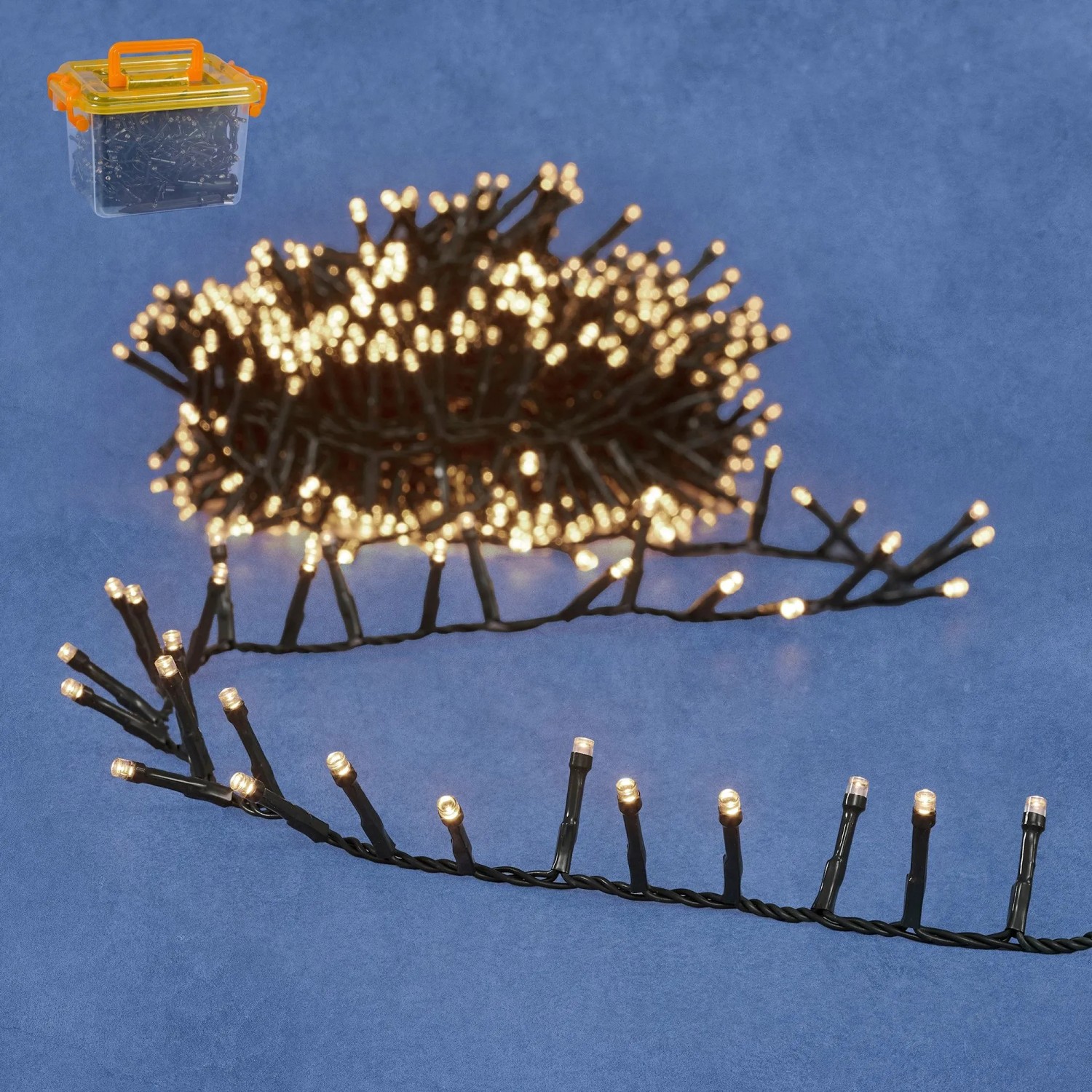 Luca Lighting Solar-Lichterkette Schwarz 1.798 cm