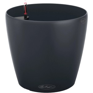 Lechuza Classico Color 18 Pflanzgefäß in Schiefergrau, Ø 18 cm.