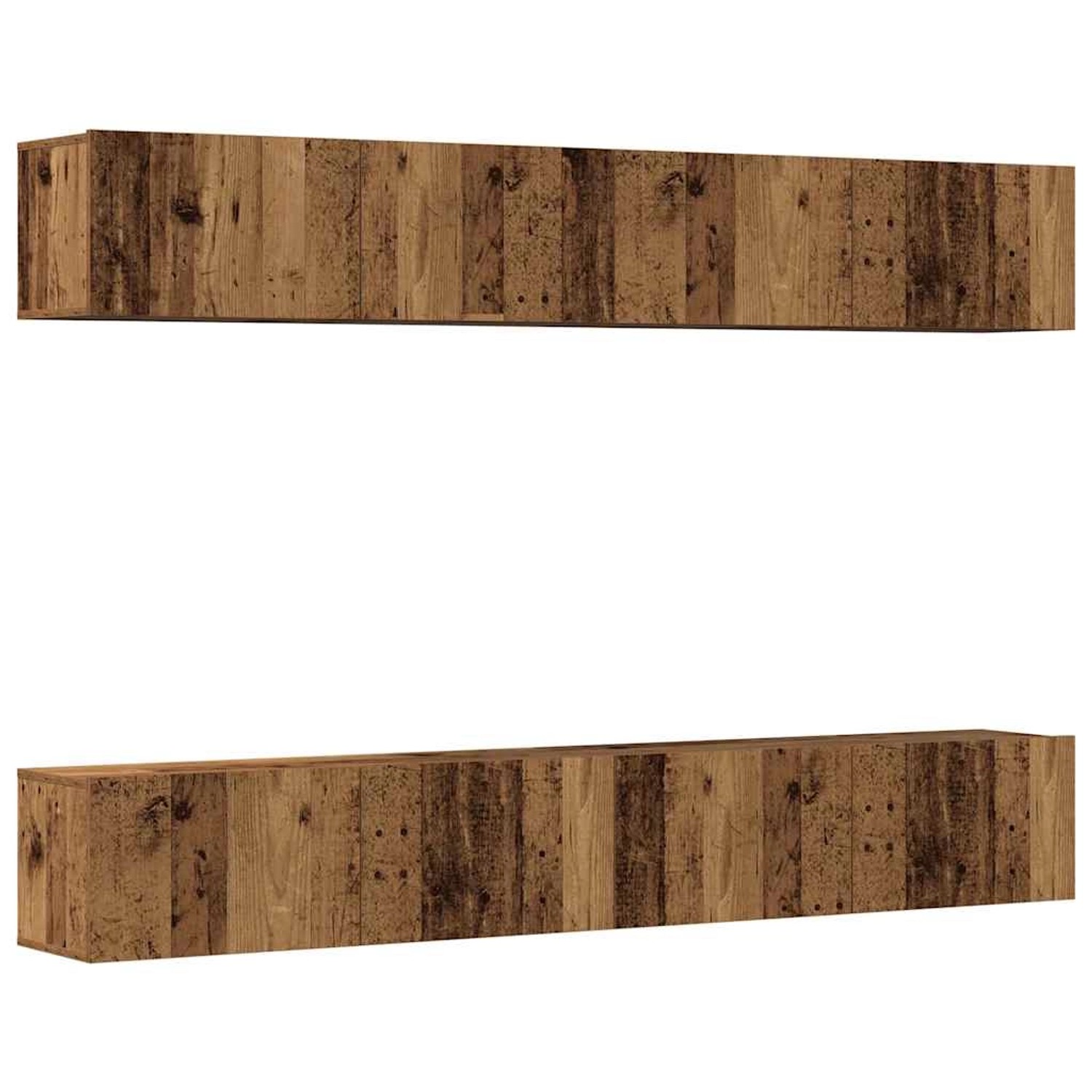 vidaXL 4-Teiliges TV-Wandschrank-Set Altholz 100x30x30 cm 3328945 günstig online kaufen