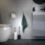 Tiger Tune Reserverollenhalter, freistehend, Edelstahl gebürstet-Schwarz, für 3 Rollen Toilettenpapier.