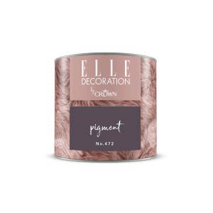 ELLE DECORATION by Crown Wandfarbe Pigment No. 472, matte, 125ml Dose.