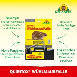 Neudorff Sugan Wühlmausfalle: Effektive Falle zur Bekämpfung von Wühlmäusen im Garten.