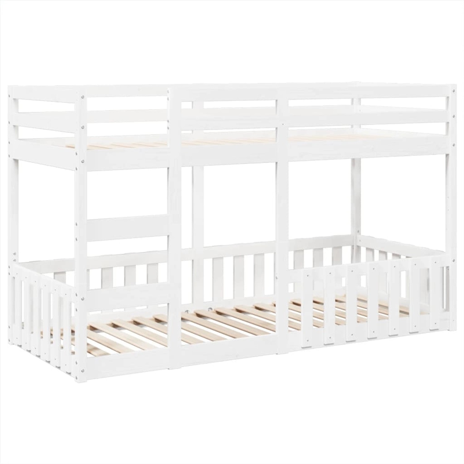 vidaXL Etagenbett Weiß 80x200 cm Massivholz Kiefer 3308587 günstig online kaufen