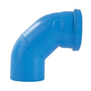 Blauer Marley dBlue Bogen 87° DN 50 für Abwasserrohre, zur Richtungsänderung von HT-Rohren.