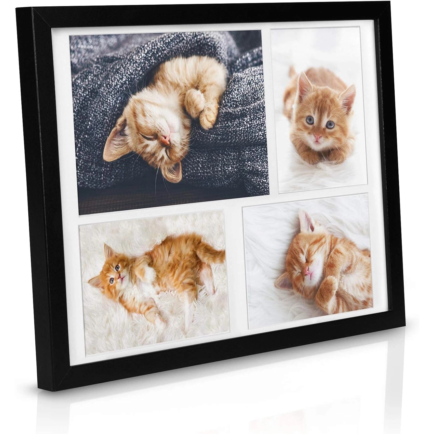 Bomoe Galeria Bilderrahmen 4 Bilder 15x21cm + 10x15cm Schwarz 2tlg günstig online kaufen