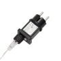 Netzteil mit Stecker für LED-Weihnachtsstern, faltbar, weiß, für Innen- und Außenbereich.