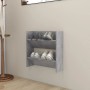 vidaXL Wand-Schuhschrank Betongrau 60x18x60 cm Holzwerkstoff 806726_2