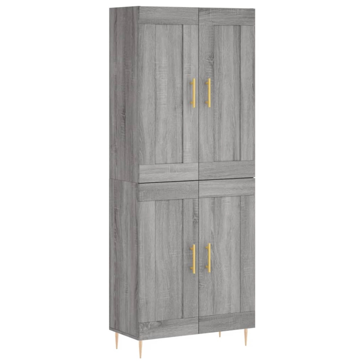 vidaXL Highboard Grau Sonoma 69,5x34x180 cm Holzwerkstoff 3199679 günstig online kaufen
