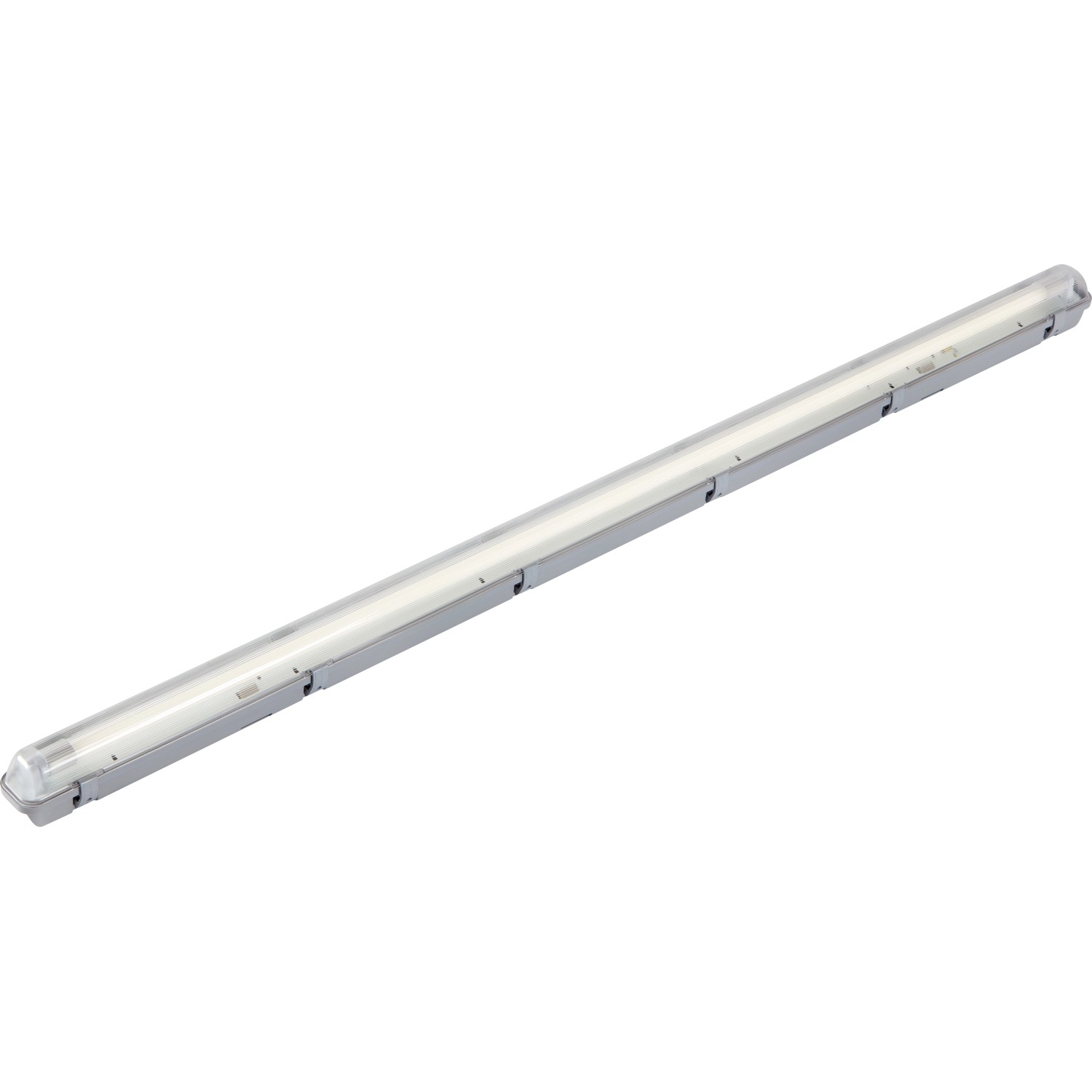 LED Feuchtraum-Leuchte 24 W 156,5 cm Grau IP65