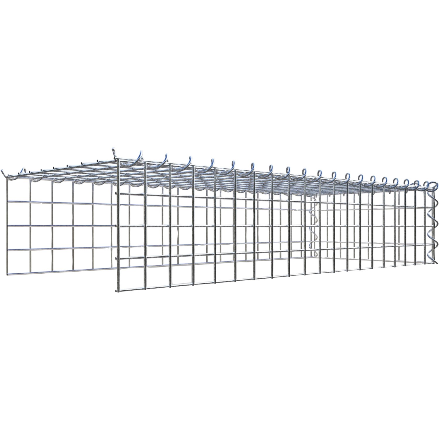 Gabiona Gabione-Anbaukorb Typ 4 20 x 100 x 40 cm Maschenw 5 x 5 cm