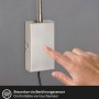 Briloner LED-Bettleuchte Tusi in Matt-Nickel mit Touch-Funktion und flexiblem Arm.