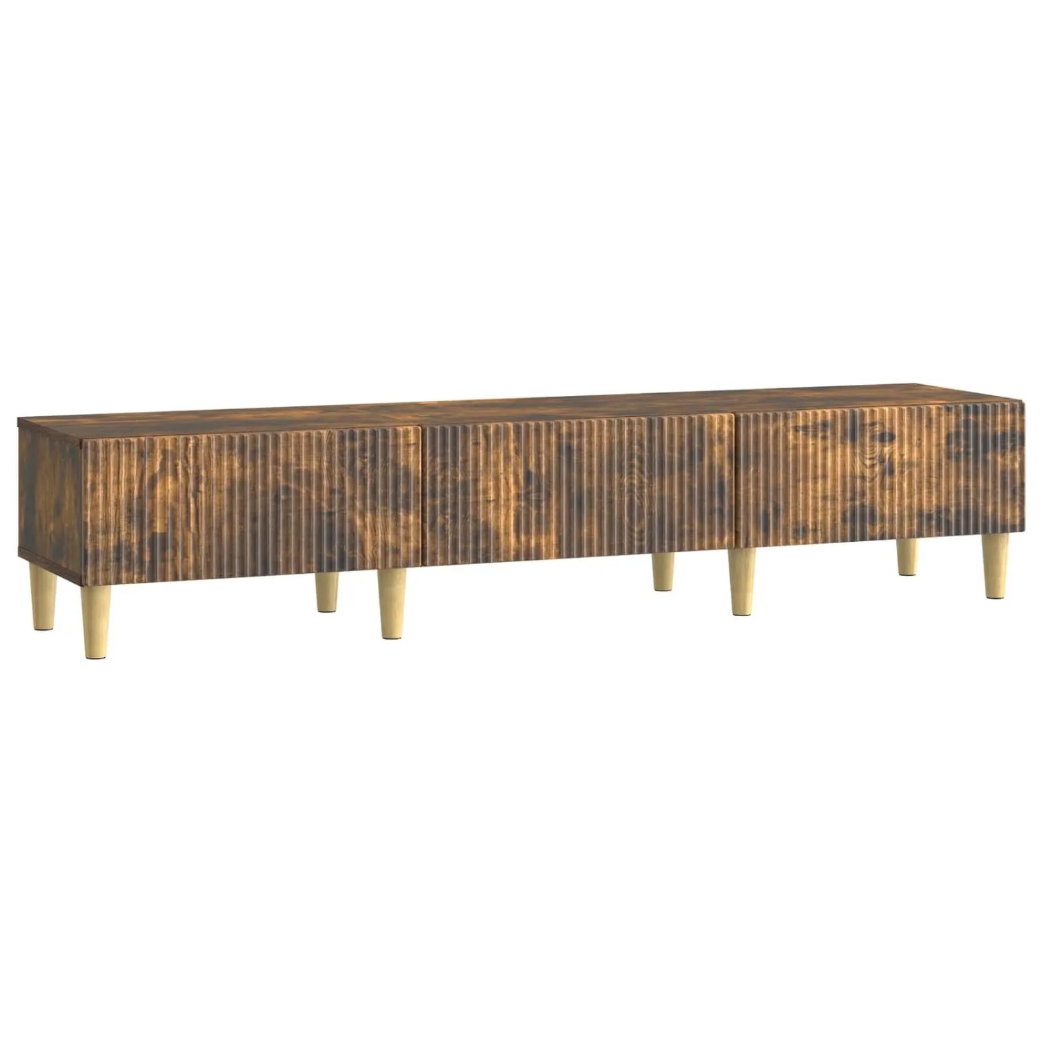 vidaXL TV-Schränk Geräucherte Eiche 147 x 34,5 x 30 cm Holzwerkstoff 894710