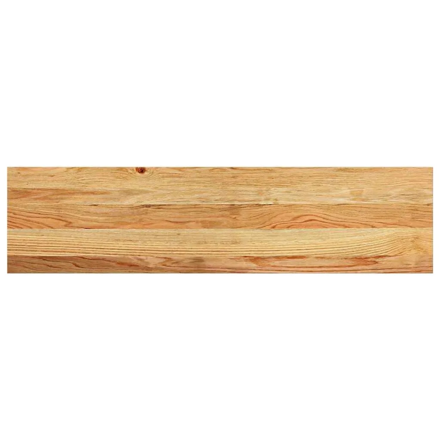 Hellbraune Treppenstufe aus massivem Eichenholz, 100x25x2 cm, 12er Set.