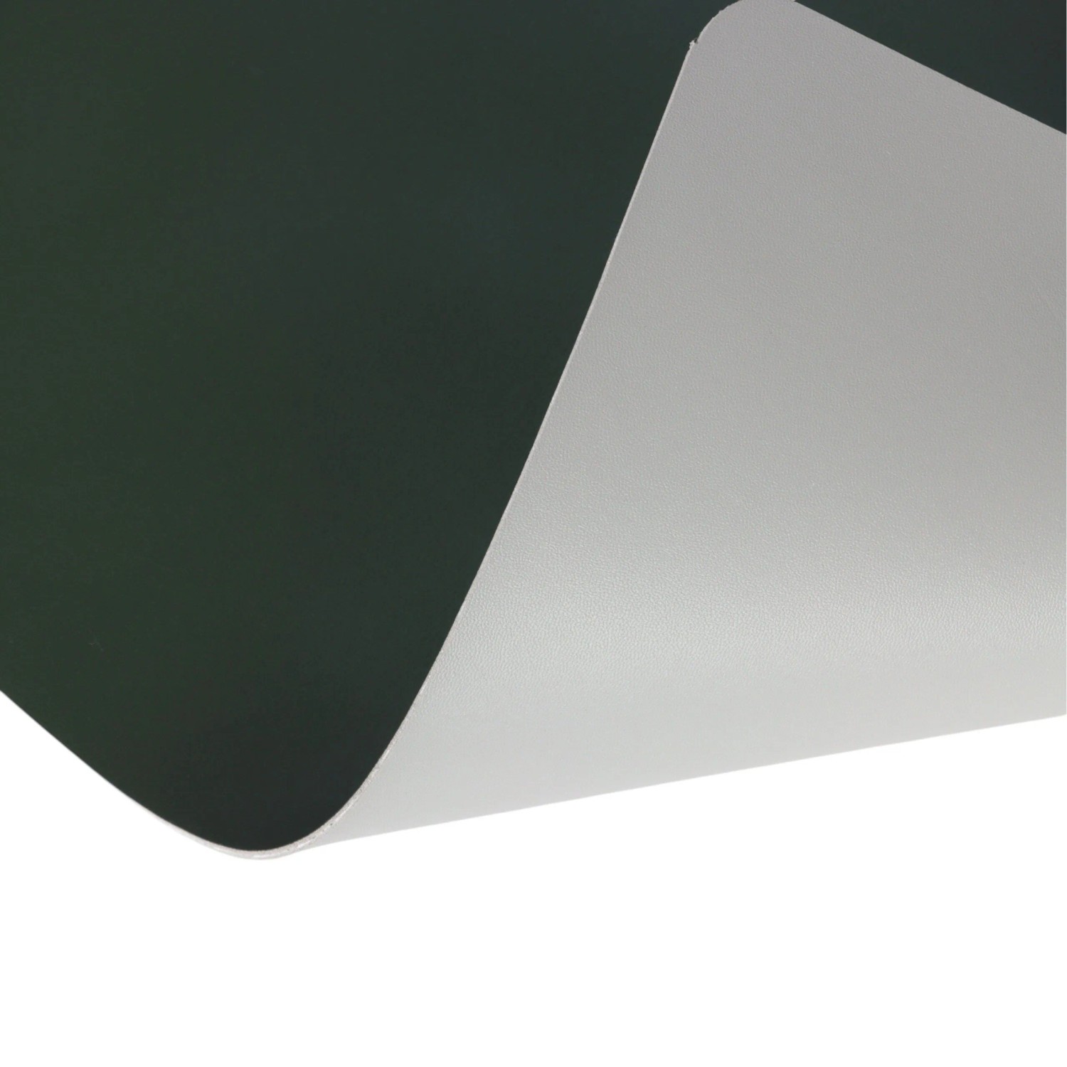Platzdeckchen-Set, grau-grün, beidseitig verwendbar, Kunstleder, 30x43cm.