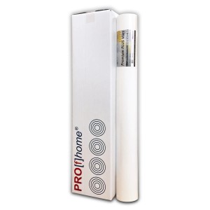 PROFHOME Malervlies, 4 Rollen à 25m², weißes Renoviervlies für glatte Wände.