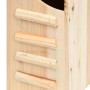 Detailansicht des VidaXL Fledermauskastens aus Tannenholz mit Landehilfen.