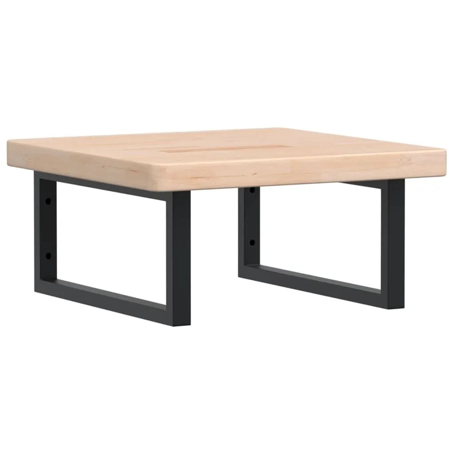 vidaXL Waschtischplatte mit Halterung Stahl und Massivholz Eiche 3302389 günstig online kaufen